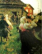 Anders Zorn midsommardans oil painting reproduction
